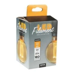 AMPOULE LED SMD FILETAGE DROIT AMBREE - 4W E27 - G80 -OSRAM || Philips || Bosch Soldes ampoule led smd filetage droit ambree 4w e27 g80 3219514940048 597898