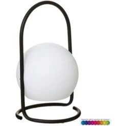 ATMOSPHERA Lampe Outdoor Pia H29 Cm - Blanc