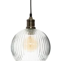 ATMOSPHERA Suspension Verre Laye D20 Cm - Transparent