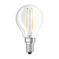 BELLALUX Lot De 6 Ampoules LED Sphérique Clair Fil 2,5W=25 E14 Chaud