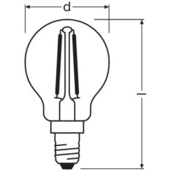 BELLALUX Lot De 6 Ampoules LED Sphérique Clair Fil 2,5W=25 E14 Chaud -OSRAM || Philips || Bosch Soldes bellalux lot de 6 ampoules led spherique clair fil 2 5w 25 e14 chaud 4058075302792 515484