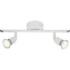 BRILLIANT Plafonnier LED 2 Lumieres Loona - Blanc