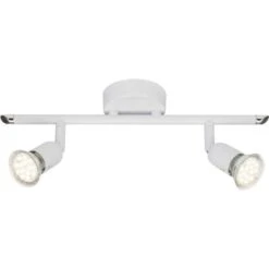 BRILLIANT Plafonnier LED 2 Lumieres Loona - Blanc