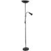 COREP Lampadaire En Métal Liseuse Flexible - Ø23cm - Noir -OSRAM || Philips || Bosch Soldes corep lampadaire en metal liseuse flexible 23cm noir 3188000766397 659355