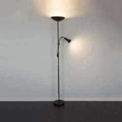 COREP Lampadaire En Métal Liseuse Flexible - Ø23cm - Noir -OSRAM || Philips || Bosch Soldes corep lampadaire en metal liseuse flexible 23cm noir 3188000766397 659357