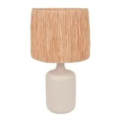 COREP Lampe Céramique Mate Naoussa BL - E27 / 60W