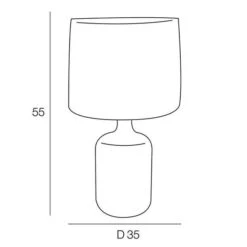 COREP Lampe Céramique Mate Naoussa BL - E27 / 60W -OSRAM || Philips || Bosch Soldes corep lampe ceramique mate naoussa bl e27 60w 3188000768841 1027466