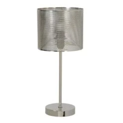 COREP Lampe NORDIC - Métal Perforé Systeme Touch - Ø 15 X H35 Cm