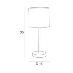 COREP Lampe NORDIC - Métal Perforé Systeme Touch - Ø 15 X H35 Cm -OSRAM || Philips || Bosch Soldes corep lampe nordic metal perfore systeme touch 15 x h35 cm 3188000663177 597819
