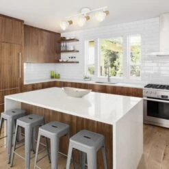 COREP Spot 3L Alvar Bicolore En Métal Avec Sticker Effet Bois - E14 40 W - Blanc Et Naturel -OSRAM || Philips || Bosch Soldes corep spot 3l alvar bicolore en metal avec sticker effet bois e14 40 w blanc et naturel 3188000742957 755357