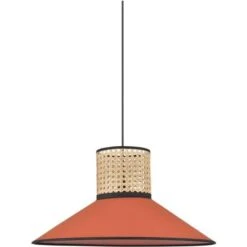 COREP Suspension Conique Pennsy - Coton Et Cannage - Ø 44 Cm - Tomette - Made In France