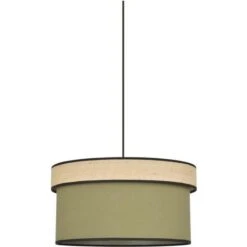 COREP Suspension Cylindre - Coton Et Raphia - Ø 38 Cm - Kaki - Made In France