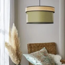 COREP Suspension Cylindre - Coton Et Raphia - Ø 38 Cm - Kaki - Made In France -OSRAM || Philips || Bosch Soldes corep suspension cylindre coton et raphia 38 cm kaki made in france 3188000761392 761949