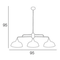 COREP Suspension En Métal Lincoln - Ø 28,50 Cm - H 82 Cm - E27 - 60 W - Noir -OSRAM || Philips || Bosch Soldes corep suspension en metal lincoln 28 50 cm h 82 cm e27 60 w noir 3188000719560 566530