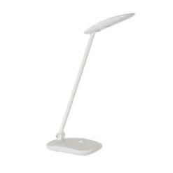 GLOSSY Lampe De Bureau Orientable En Plastique Injecté - H38 Cm - Blanc