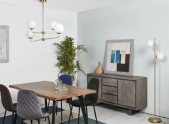 Lampadaire 2 Ampoules Métal Brossé Doré Etro -OSRAM || Philips || Bosch Soldes lampadaire 2 ampoules metal brosse dore etro 3248118406155 1147381