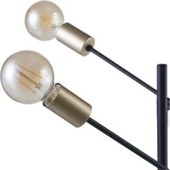 Lampadaire 2 Bras Métal Noir Ranny -OSRAM || Philips || Bosch Soldes lampadaire 2 bras metal noir nira 3248116462306 556940