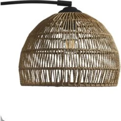 Lampadaire Arc Avec Abat Jour Papier Effet Rotin Naturel 170 Cm -OSRAM || Philips || Bosch Soldes lampadaire 26750no arc beige 3248116750304 590346