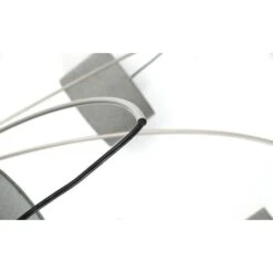Lampadaire 3 Branches Tissu Gris Et Pied Métal Argenté Atelis -OSRAM || Philips || Bosch Soldes lampadaire 3 branches tissu gris et pied metal argente satellite 3327480054604 558055