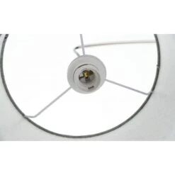 Lampadaire 3 Branches Tissu Gris Et Pied Métal Argenté Atelis -OSRAM || Philips || Bosch Soldes lampadaire 3 branches tissu gris et pied metal argente satellite 3327480054604 558056