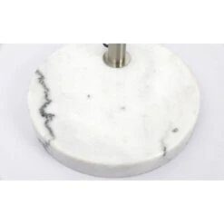 Lampadaire 3 Branches Tissu Gris Et Pied Métal Argenté Atelis -OSRAM || Philips || Bosch Soldes lampadaire 3 branches tissu gris et pied metal argente satellite 3327480054604 558058