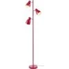 Lampadaire 3 Lumières Métal Rouge Mikie -OSRAM || Philips || Bosch Soldes lampadaire 3 lumieres metal rouge kim 3248116653360 413355