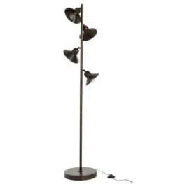 Lampadaire 4 Ampoules Métal Marron Foncé Jibel