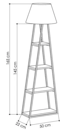Lampadaire 4 étagères Tissu Marron Et Bois Anthracite Et Chêne Clair Kasper 165 Cm -OSRAM || Philips || Bosch Soldes lampadaire 4 etageres tissu marron et bois anthracite et chene clair kasper 165 cm 8681875521016 1521474