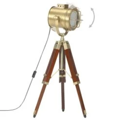 Lampadaire à Trépied Bois De Manguier Massif 69 Cm -OSRAM || Philips || Bosch Soldes lampadaire a trepied bois de manguier massif 69 cm 3666722494090 637621