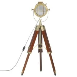 Lampadaire à Trépied Bois De Manguier Massif 69 Cm -OSRAM || Philips || Bosch Soldes lampadaire a trepied bois de manguier massif 69 cm 3666722494090 637623