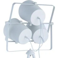 Lampadaire à Trépied Métal Blanc Detsaik -OSRAM || Philips || Bosch Soldes lampadaire a trepied metal noir blanc 3248116645037 413296