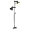 Lampadaire Avec 2 Abat-jour Noir E27 Fonte -OSRAM || Philips || Bosch Soldes lampadaire avec 2 abat jour noir e27 fonte 3666722779845 950359