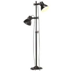 Lampadaire Avec 2 Abat-jour Noir E27 Fonte -OSRAM || Philips || Bosch Soldes lampadaire avec 2 abat jour noir e27 fonte 3666722779845 950361