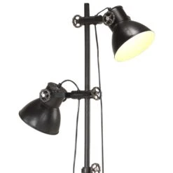 Lampadaire Avec 2 Abat-jour Noir E27 Fonte -OSRAM || Philips || Bosch Soldes lampadaire avec 2 abat jour noir e27 fonte 3666722779845 950363