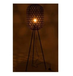 Lampadaire Bambou Et Trépied Métal Noir Bialli -OSRAM || Philips || Bosch Soldes lampadaire bambou et trepied metal noir bialli 5415203821638 368873