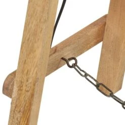 Lampadaire Blanc E27 Bois De Manguier Massif -OSRAM || Philips || Bosch Soldes lampadaire blanc e27 bois de manguier massif 3666722349987 950413