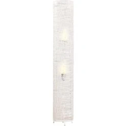 Lampadaire Cylindrique Rotin Blanc Jopun -OSRAM || Philips || Bosch Soldes lampadaire cylindrique rotin blanc jonah 3248113158035 413267