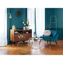 Lampadaire Droit Metal Keli - Doré - H 150 Cm -OSRAM || Philips || Bosch Soldes lampadaire droit metal keli dore h 150 cm 3560234531956 661364