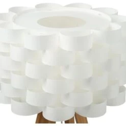 Lampadaire En Bambou - E27 - 60 W - H. 150 Cm - Blanc -OSRAM || Philips || Bosch Soldes lampadaire en bambou e27 60 w h 150 cm blanc 3560239251224 565258