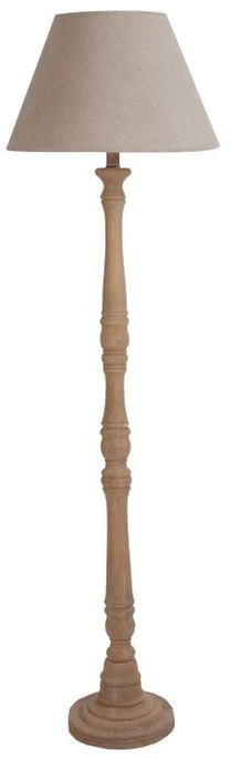 Lampadaire En Pin Massif Naturel Gabin