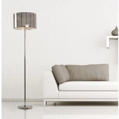 Lampadaire Métal Argenté Kantee -OSRAM || Philips || Bosch Soldes lampadaire metal argente bramante 3248113129271 413354