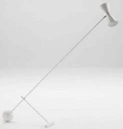 Lampadaire Métal Blanc Nathanaël H 181 Cm