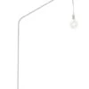 Lampadaire Métal Blanc Et Socle Marbre Blanc Xéna H 142 Cm