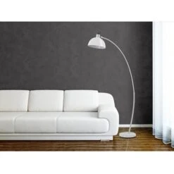 Lampadaire Métal Blanc Pausini -OSRAM || Philips || Bosch Soldes lampadaire metal blanc frosini 3248117920034 413306
