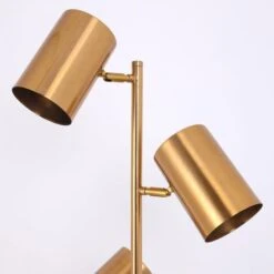 Lampadaire Métal Brossé Doré Nonatri -OSRAM || Philips || Bosch Soldes lampadaire metal brosse dore trianon 3327480054437 558240