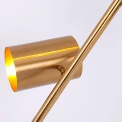 Lampadaire Métal Brossé Doré Nonatri -OSRAM || Philips || Bosch Soldes lampadaire metal brosse dore trianon 3327480054437 558241