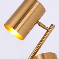 Lampadaire Métal Brossé Doré Nonatri -OSRAM || Philips || Bosch Soldes lampadaire metal brosse dore trianon 3327480054437 558244