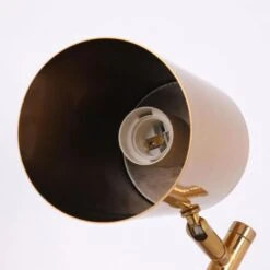 Lampadaire Métal Brossé Doré Nonatri -OSRAM || Philips || Bosch Soldes lampadaire metal brosse dore trianon 3327480054437 558247