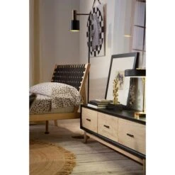 Lampadaire Métal Noir Et Doré Egaly H 163 Cm -OSRAM || Philips || Bosch Soldes lampadaire metal noir et dore 8435471824596 575760