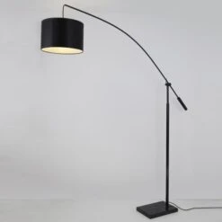 Lampadaire Métal Noir Nelis -OSRAM || Philips || Bosch Soldes lampadaire metal noir helix 3327480054642 558014